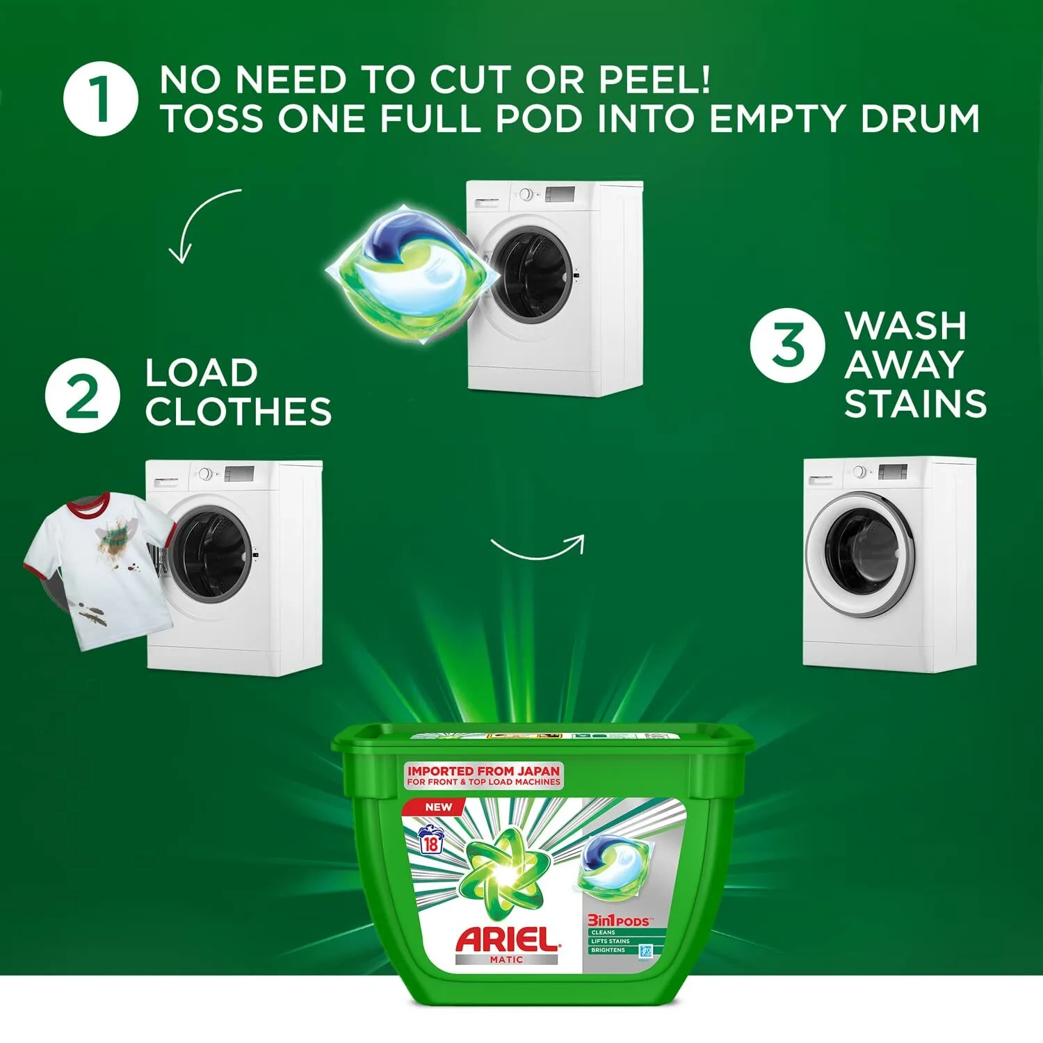 Ariel 3in1 laundry pods image 3