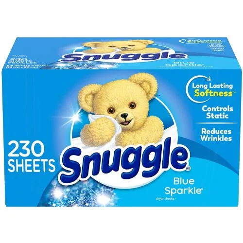 Snuggle fabric softener dryer sheets