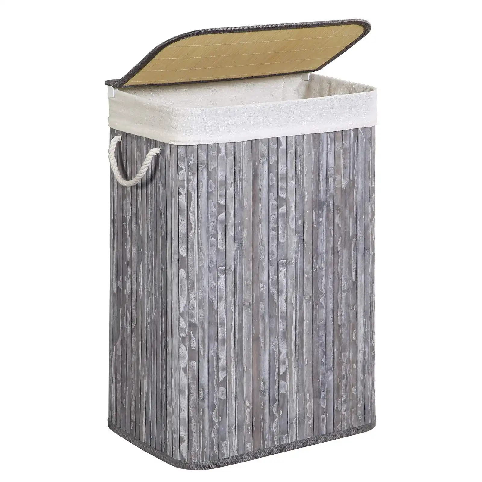 SONGMICS bamboo laundry hamper