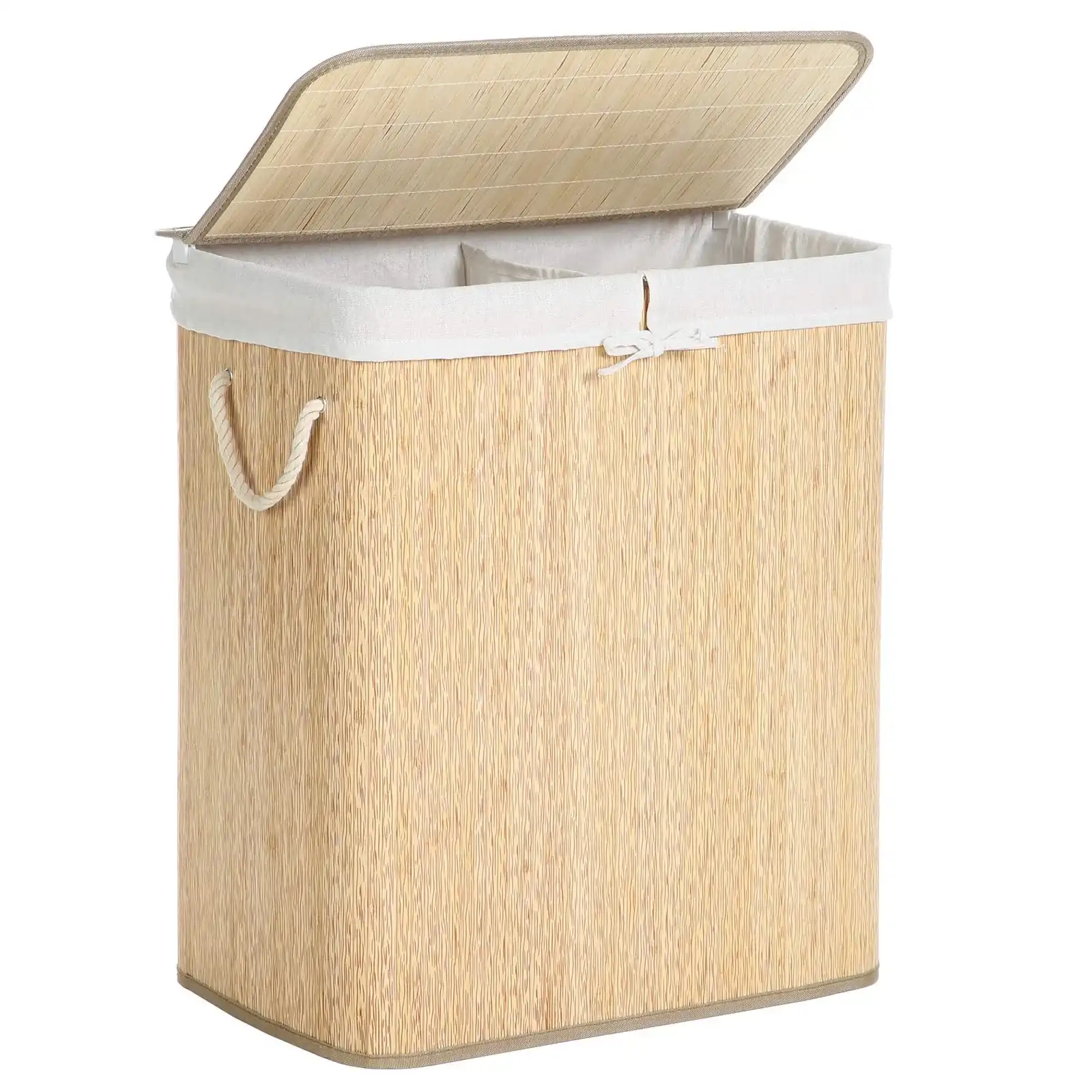 SONGMICS bamboo laundry hamper image 2